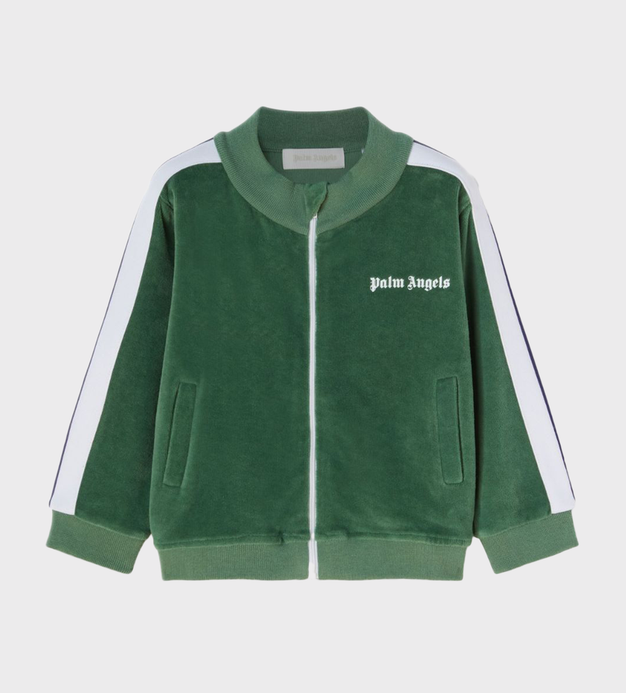 Baby Logo-Embroidered Bomber Jacket Green