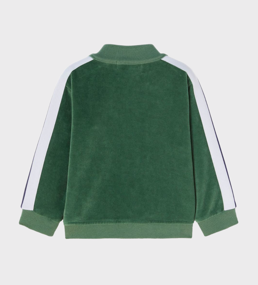 Baby Logo-Embroidered Bomber Jacket Green