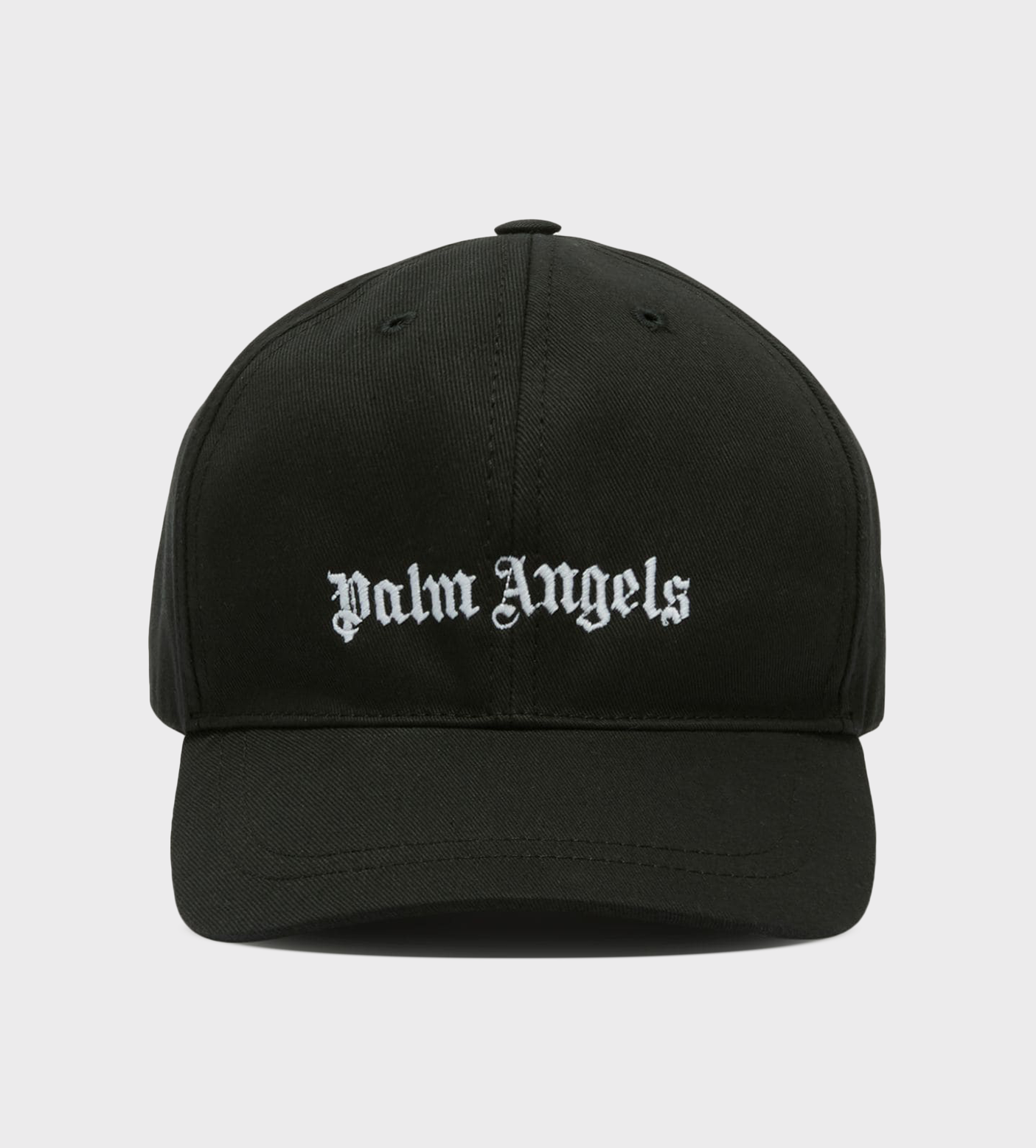 Embroidered-Logo Cotton Cap Black