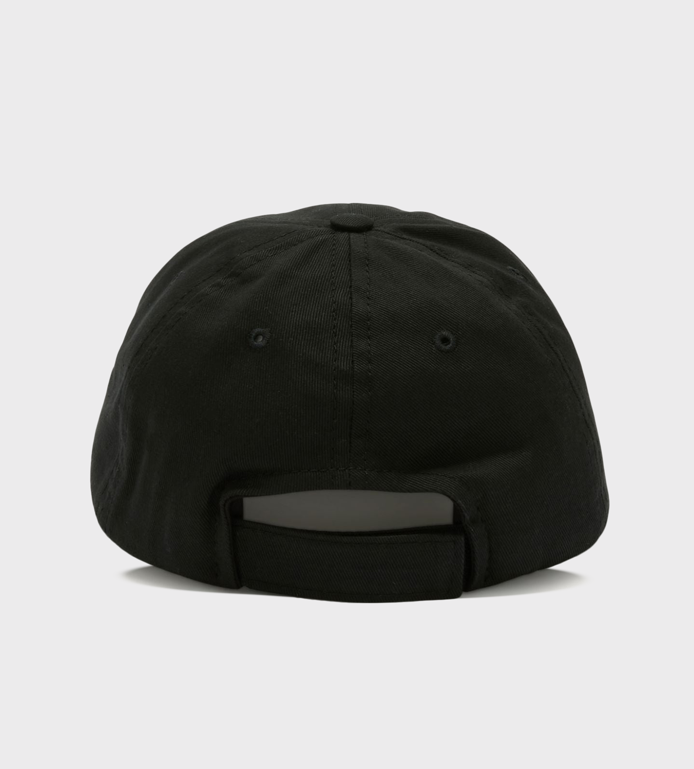 Embroidered-Logo Cotton Cap Black