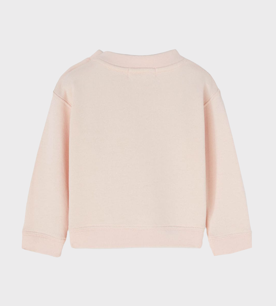 Baby Logo-Print Cotton Sweatshirt Pink