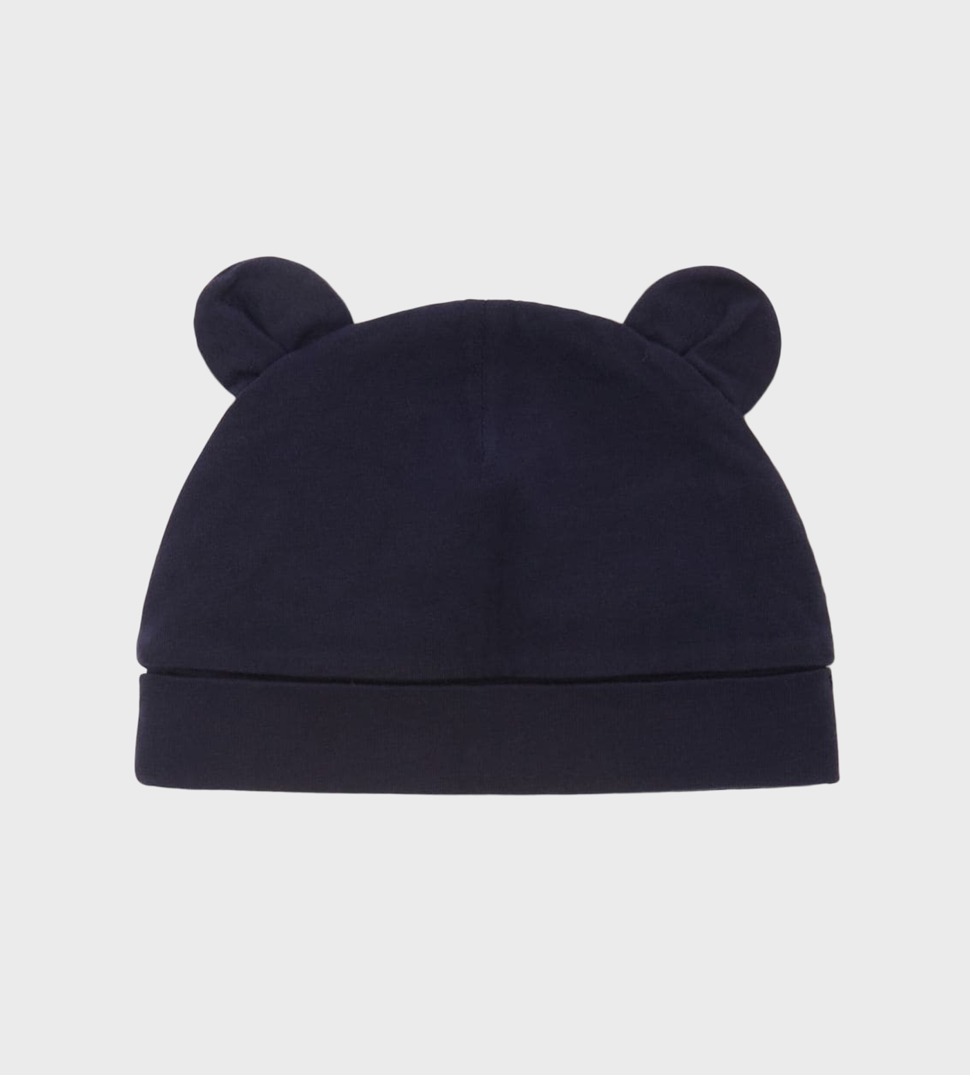 Animal-Ear Logo-Print Beanie Navy Blue