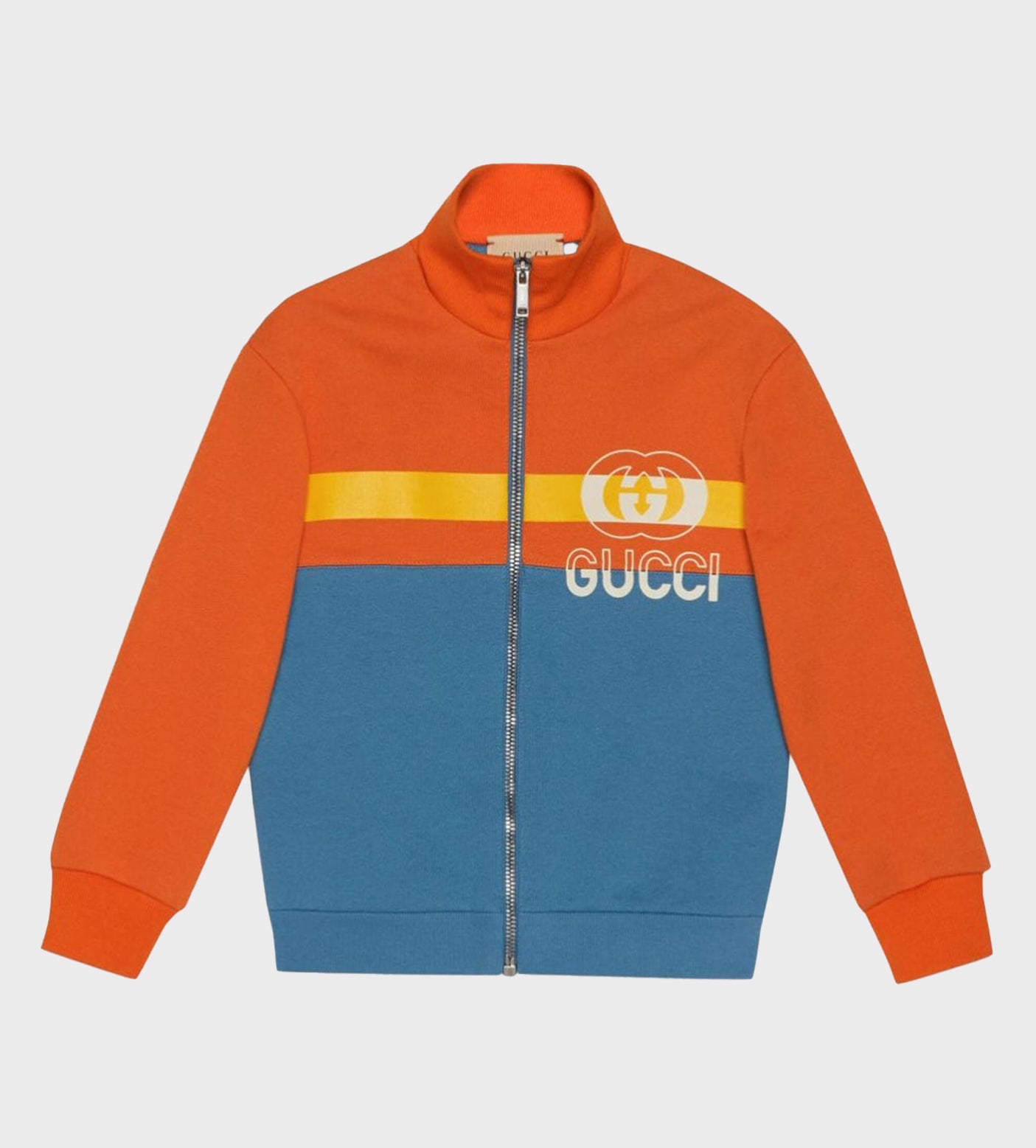 Colour-Block Zipped Jacket Royal