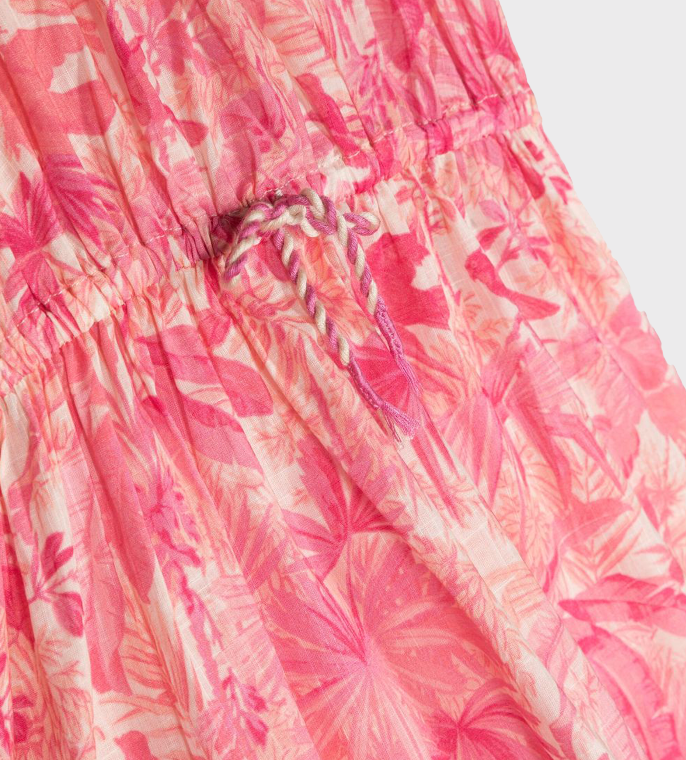 Floral Print Sleeveless Dress Pink