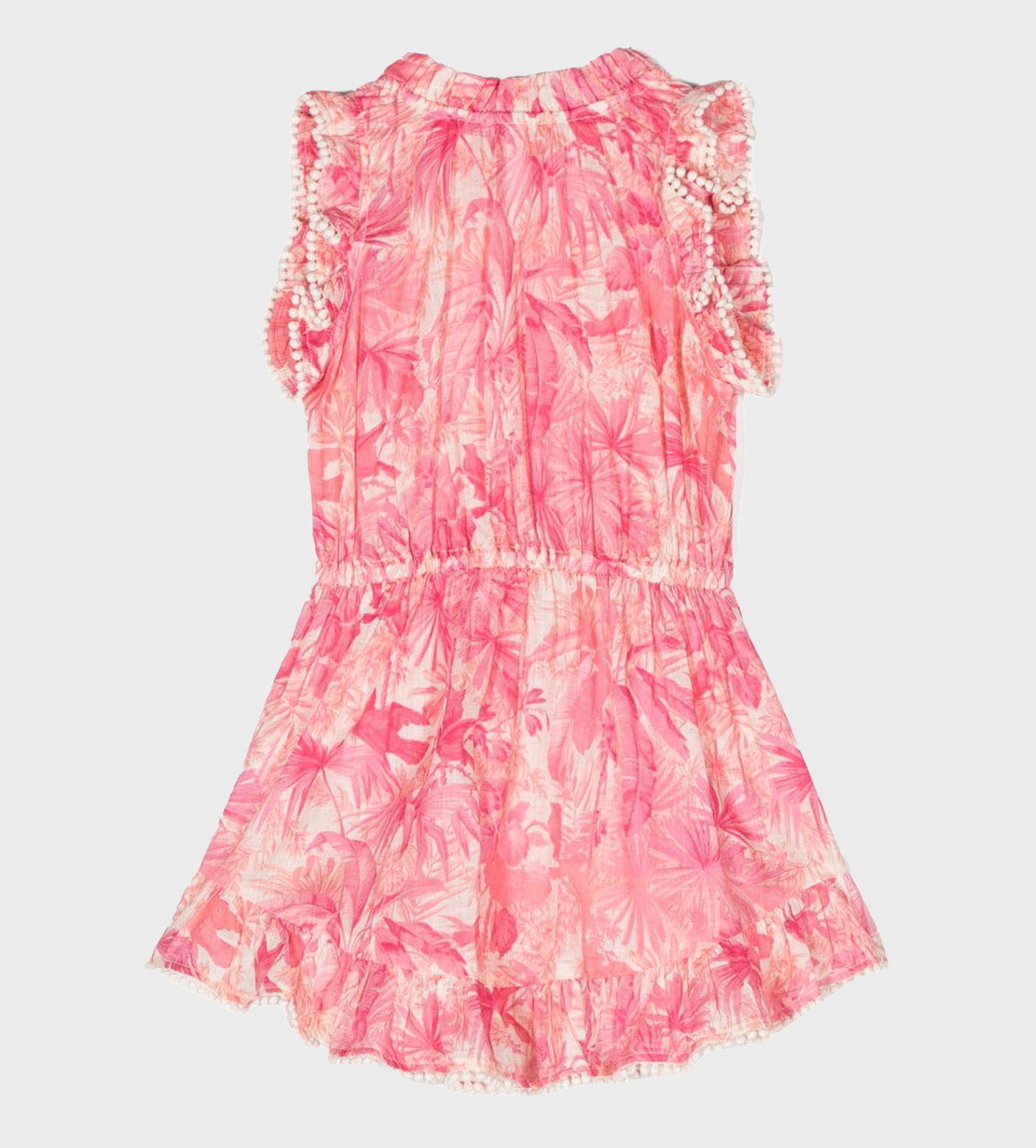 Floral Print Sleeveless Dress Pink