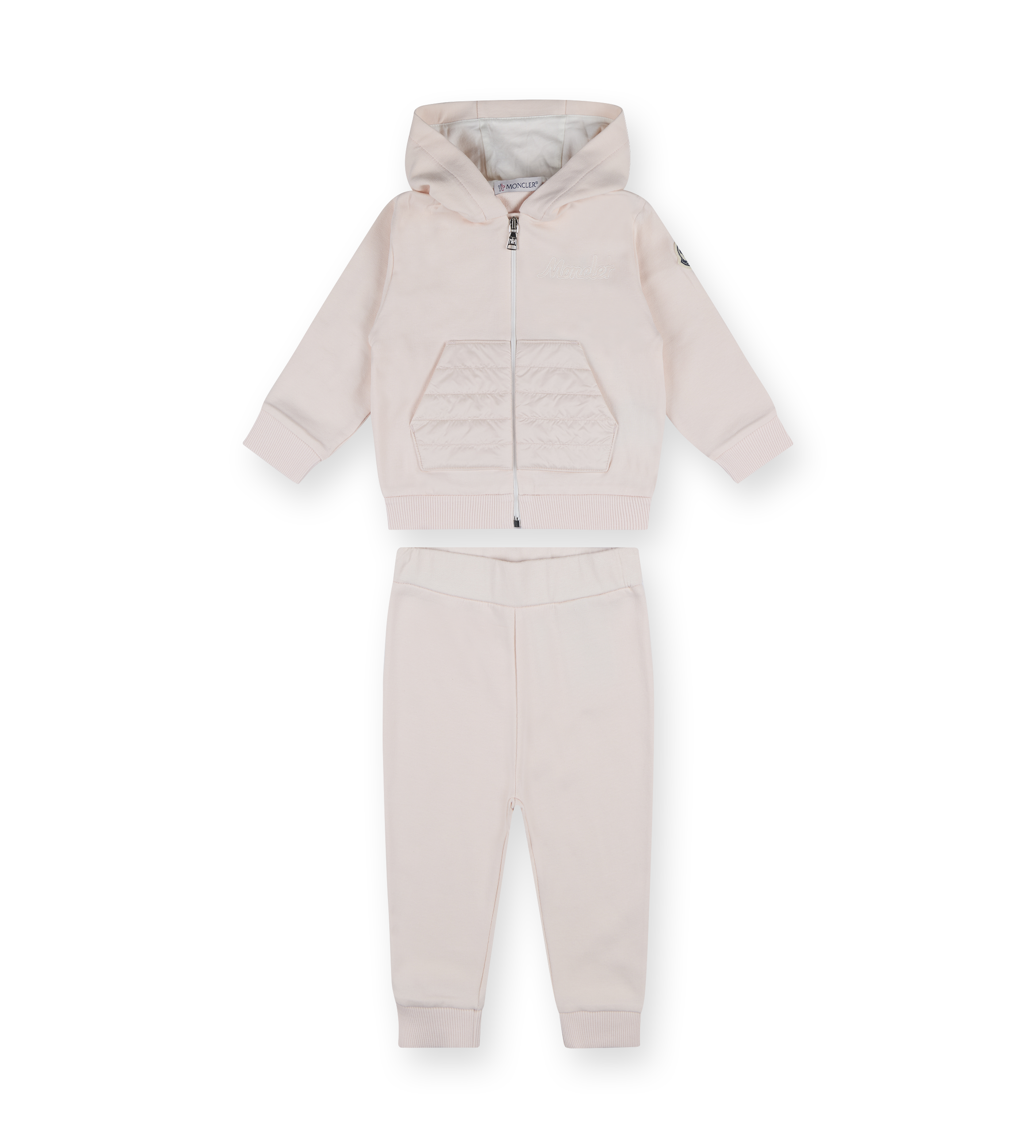 Embroidered Logo Tracksuit Set Pink