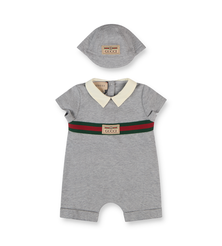 Gucci Cotton Jersey Gift Set in Grey (Baby)