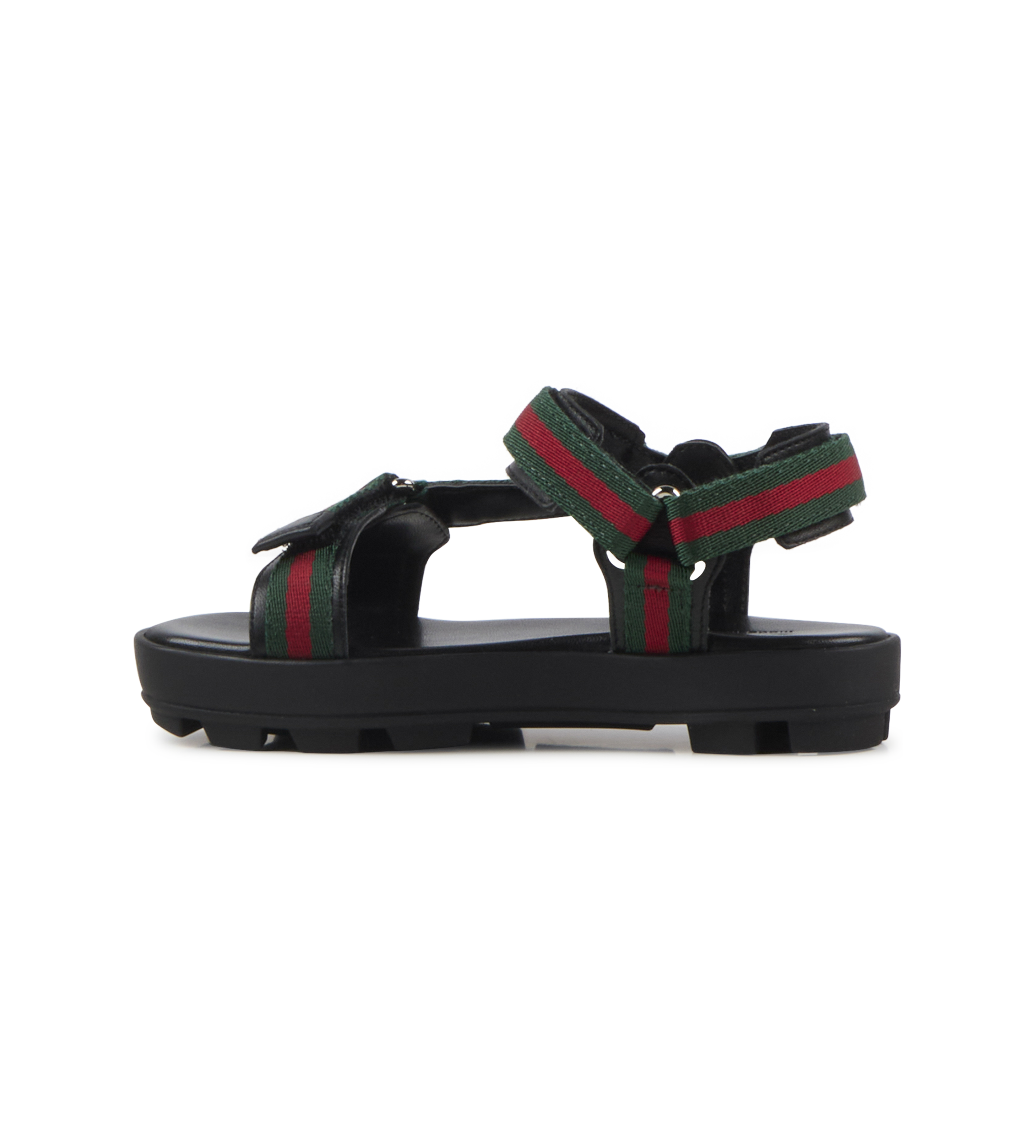 Gucci KSS25 Sandal Fabric Nylon - GRG/Black