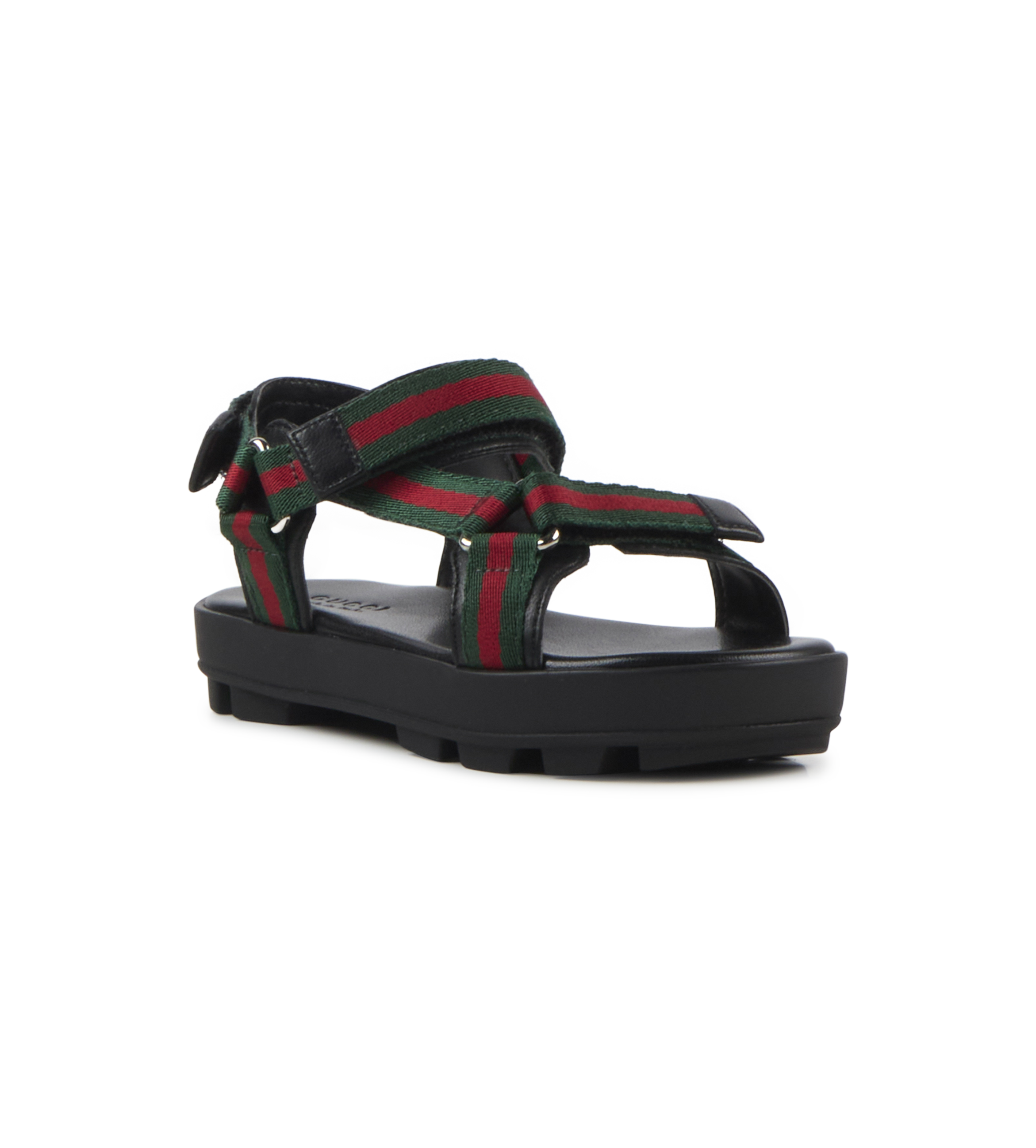 Gucci KSS25 Sandal Fabric Nylon - GRG/Black