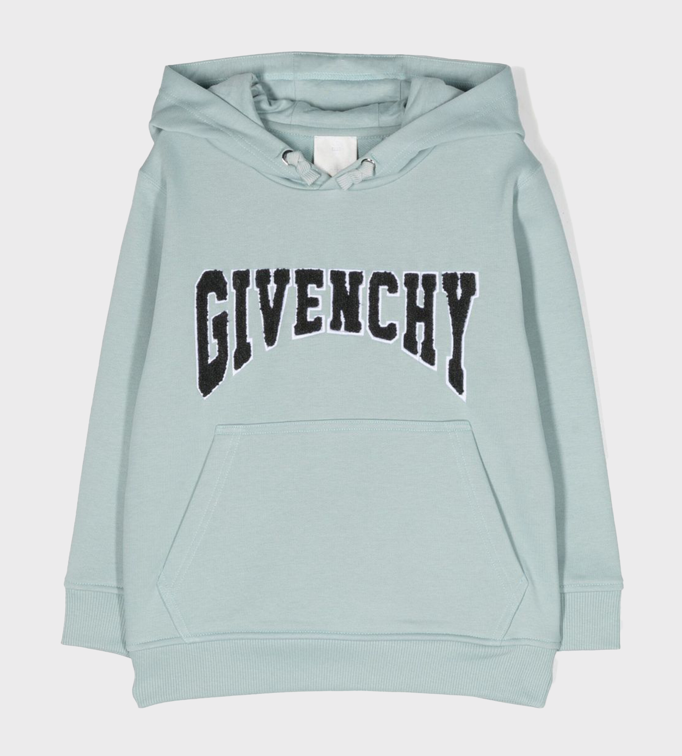 Chenille Logo-Patch Hoodie Blue