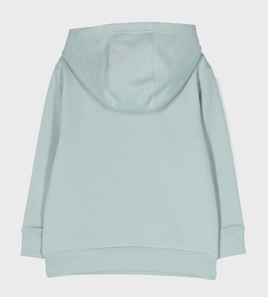 Chenille Logo-Patch Hoodie Blue