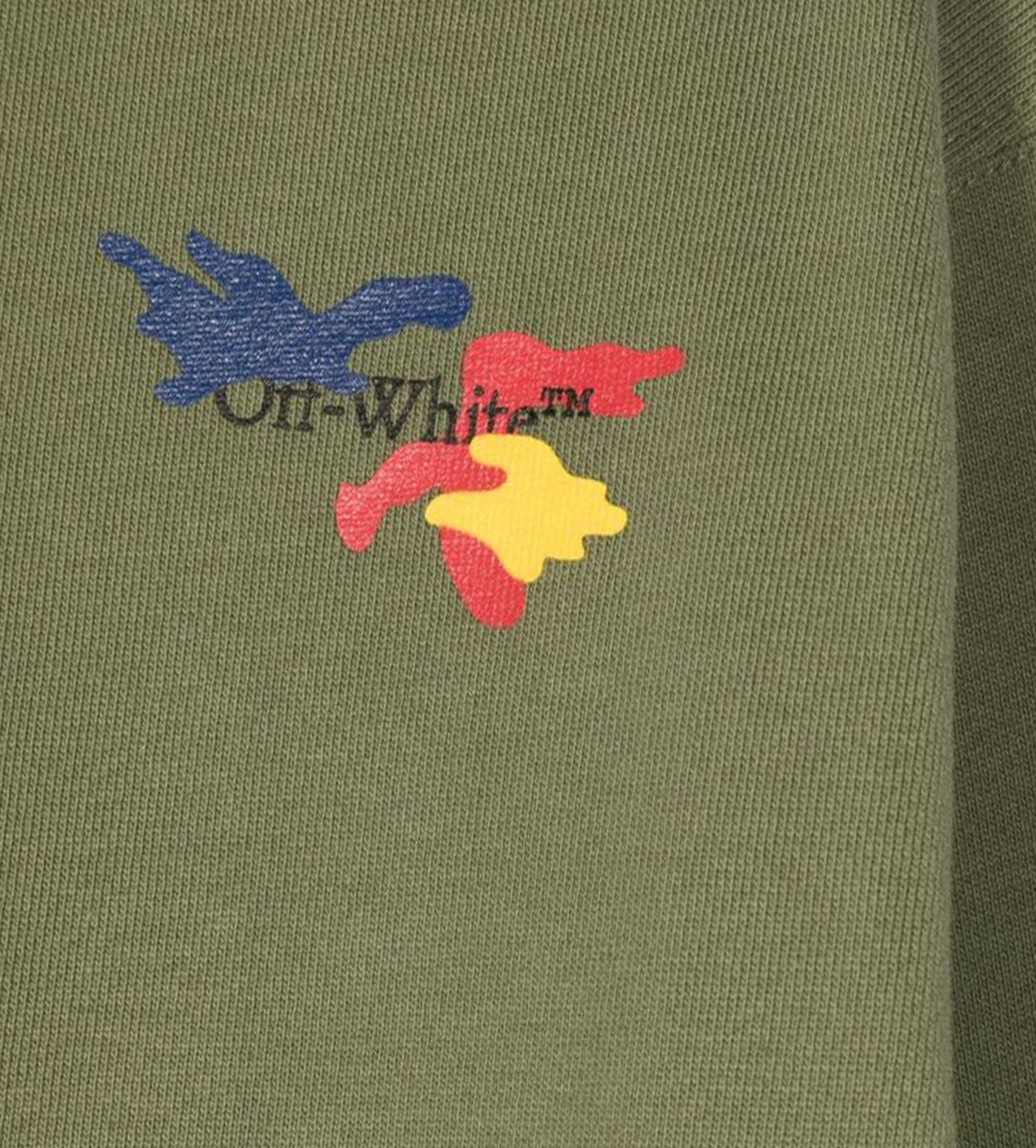 Camouflage-Print Arrow Sweatshirt Military Green