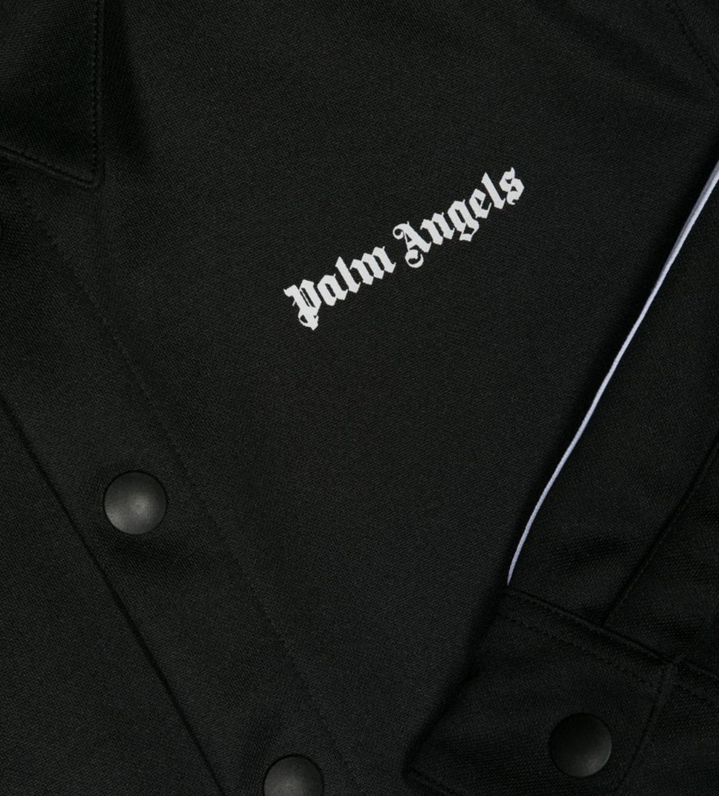 Logo-Embroidered Shirt Jacket Black