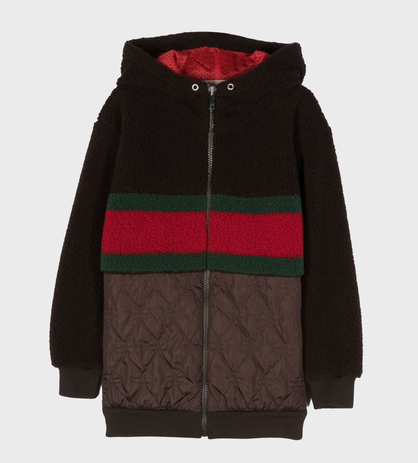 Fuzzy Fabric Jacket Brown