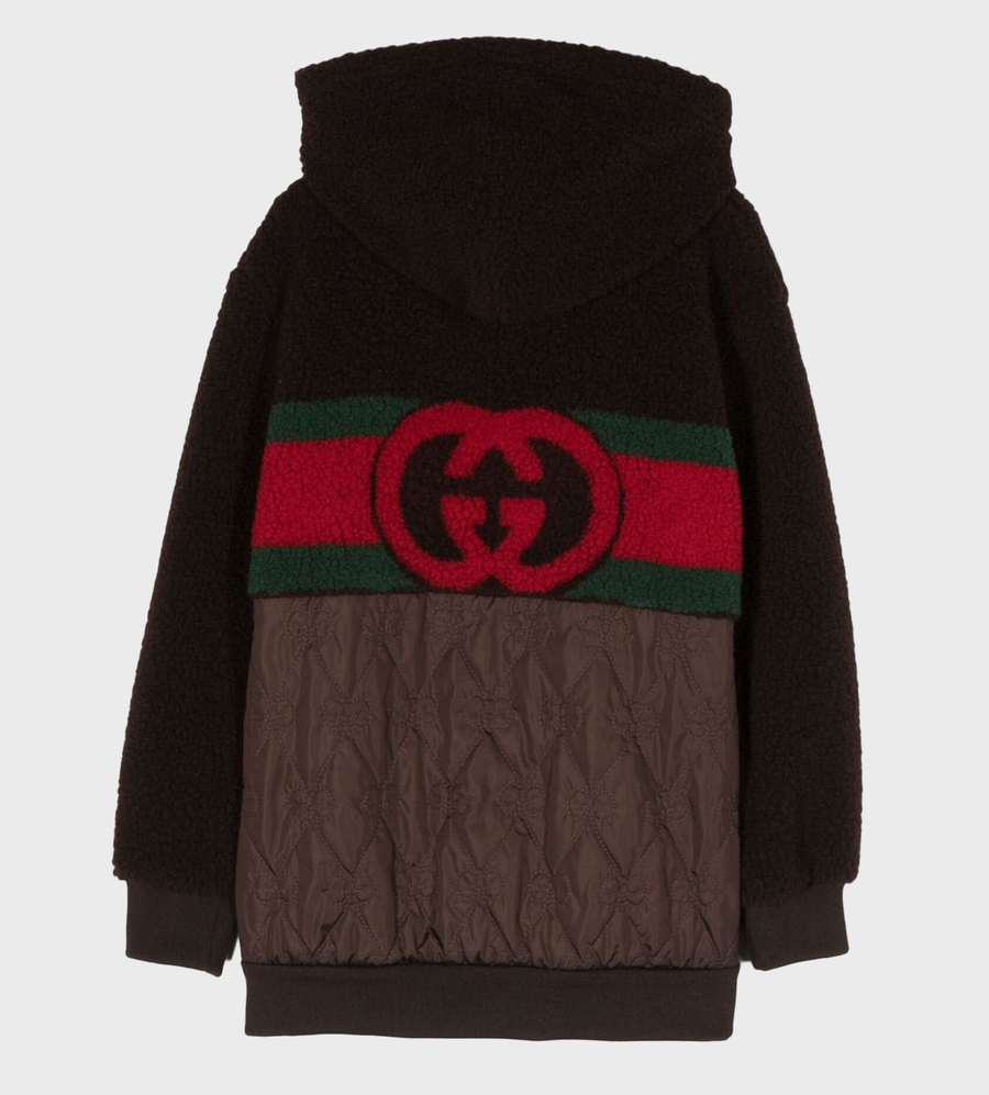 Fuzzy Fabric Jacket Brown