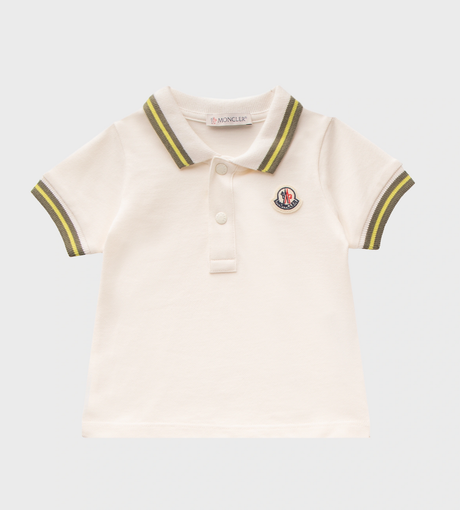 Logo-Patch Polo Shirt White