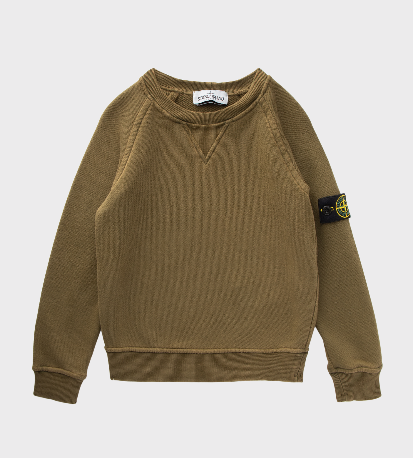 Compass Logo Crew-Neck Sweatshirt Green