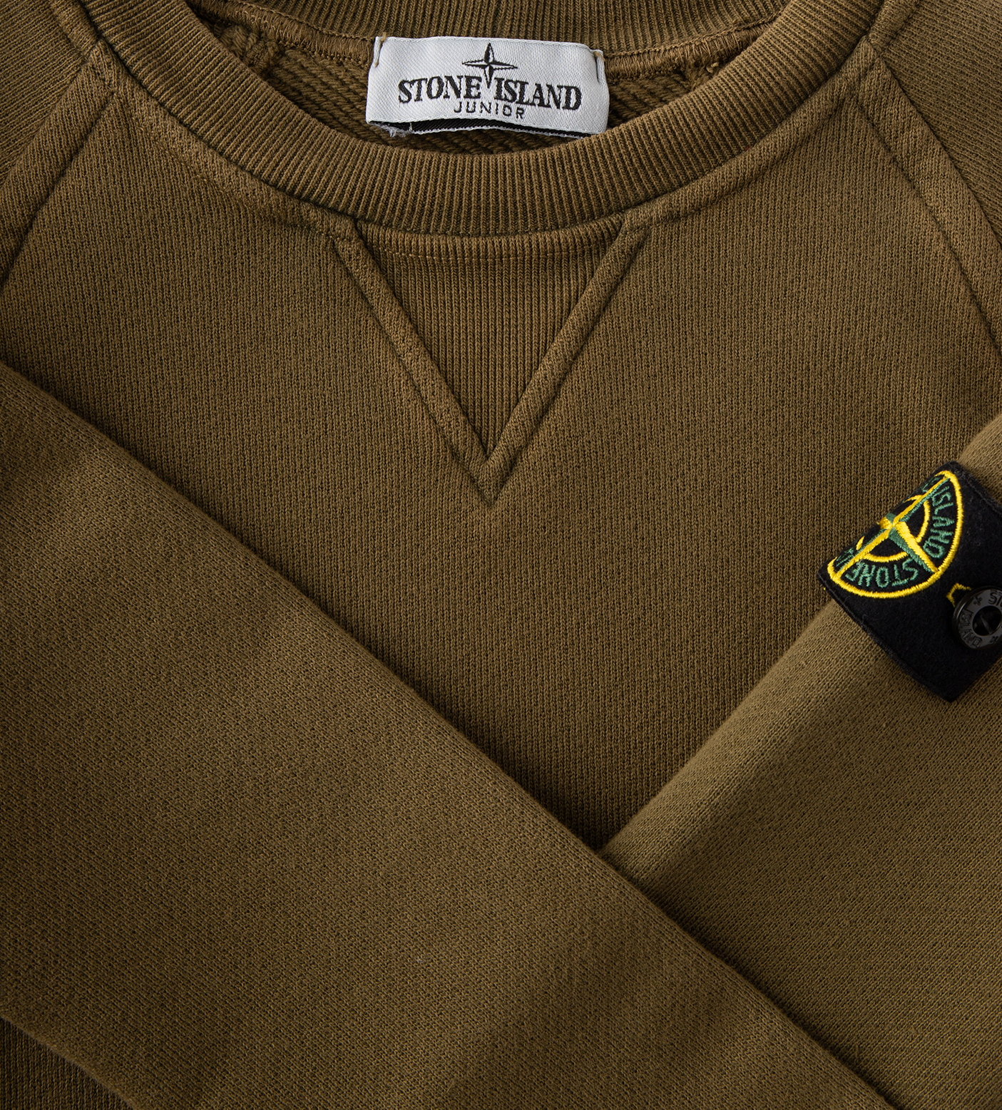 Compass Logo Crew-Neck Sweatshirt Green