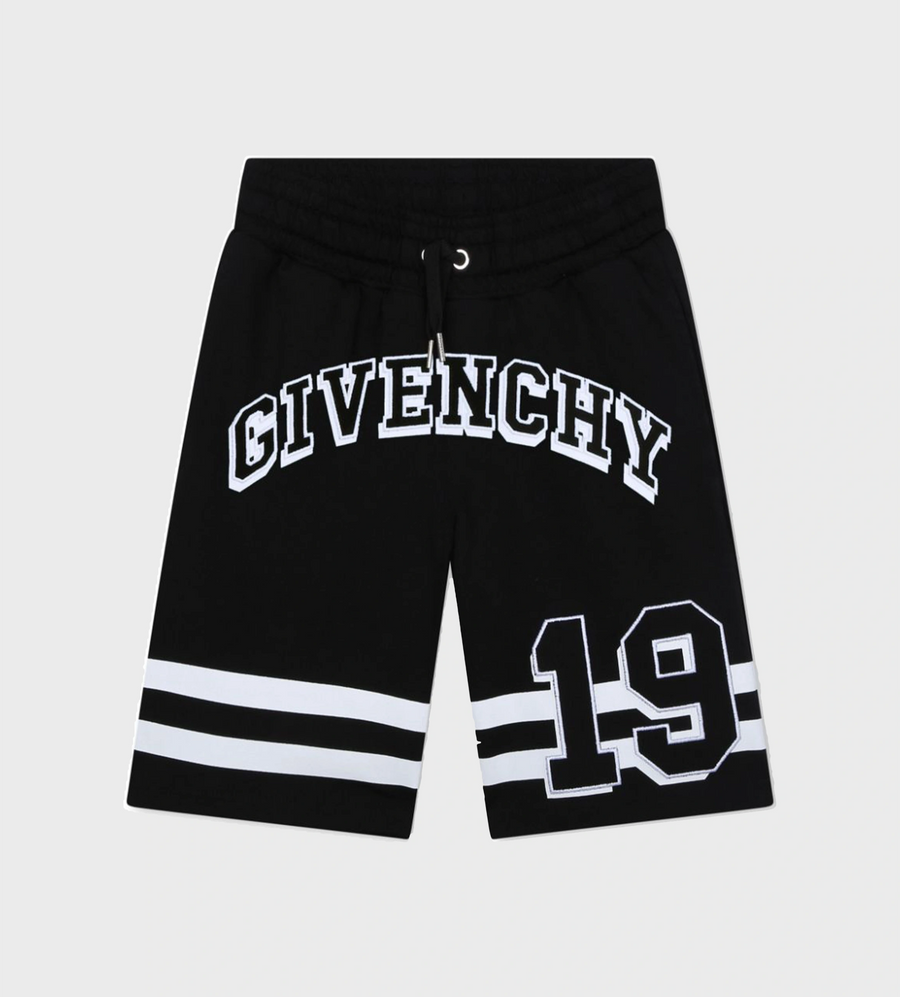 Logo-Print Bermuda Shorts Black