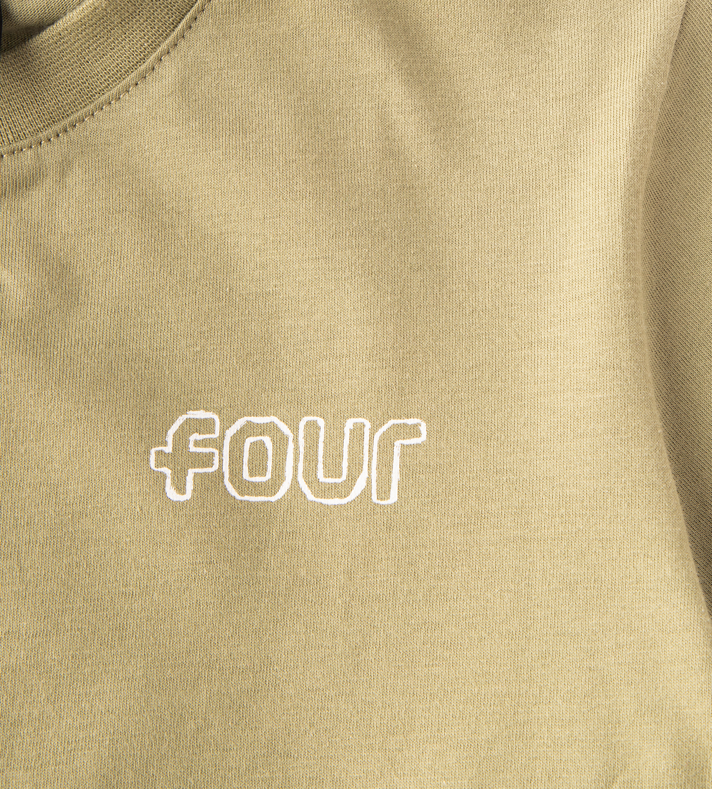 Outline Logo T-shirt Oil Green