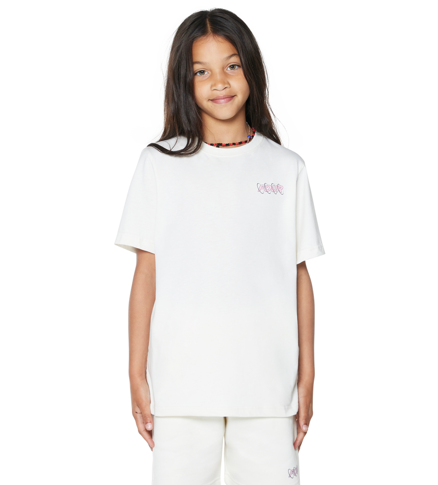 Circles T-shirt Cannoli Cream/ Soft Pink
