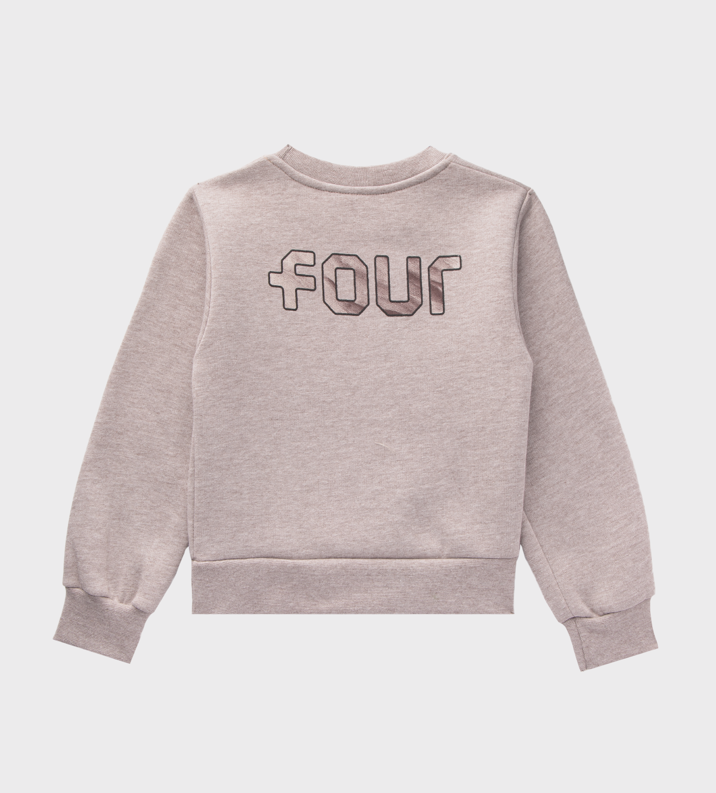 Outline Logo Crewneck Sand Melange