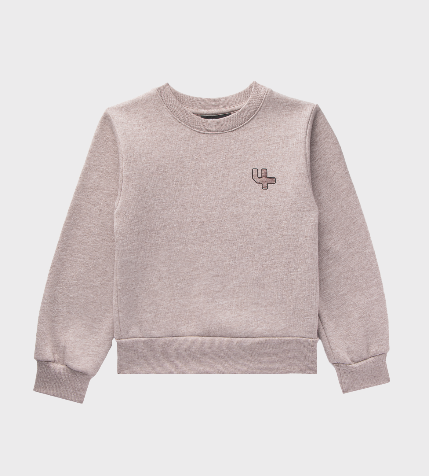 Outline Logo Crewneck Sand Melange