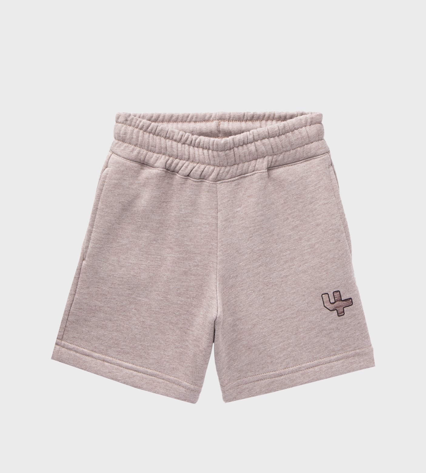 Outline Logo Shorts Sand Melange