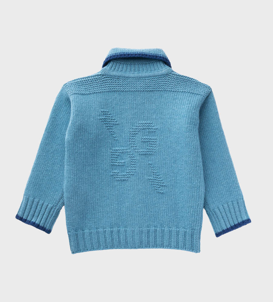 Baby Wool Pullover Blue Dusk