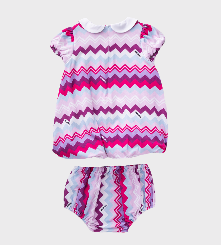 Chevron-Print Dress Multi