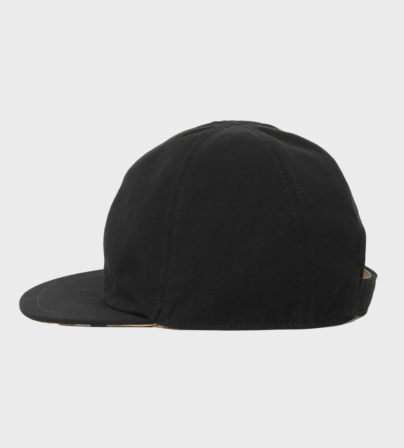 Baby Vintage Check Reversible Cap Black