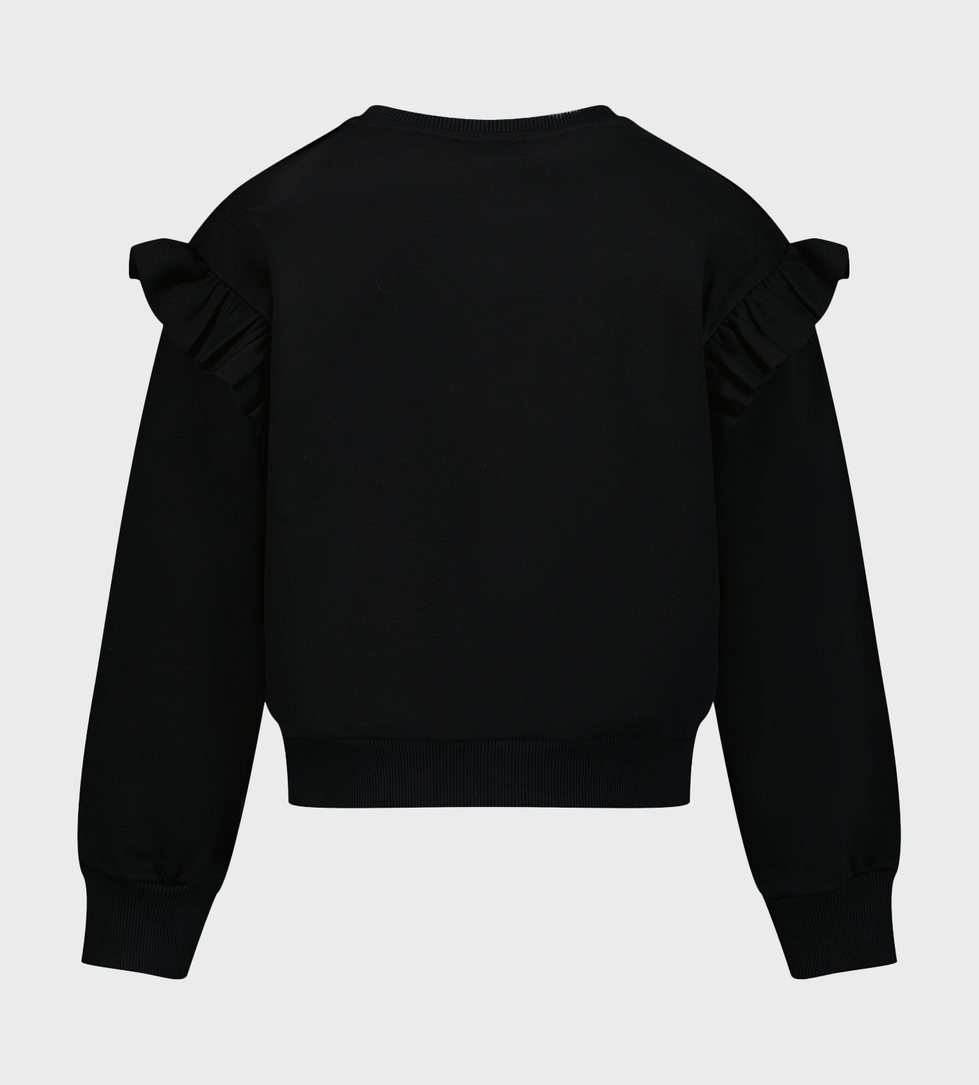 Stud-Logo Crewneck Sweatshirt Black
