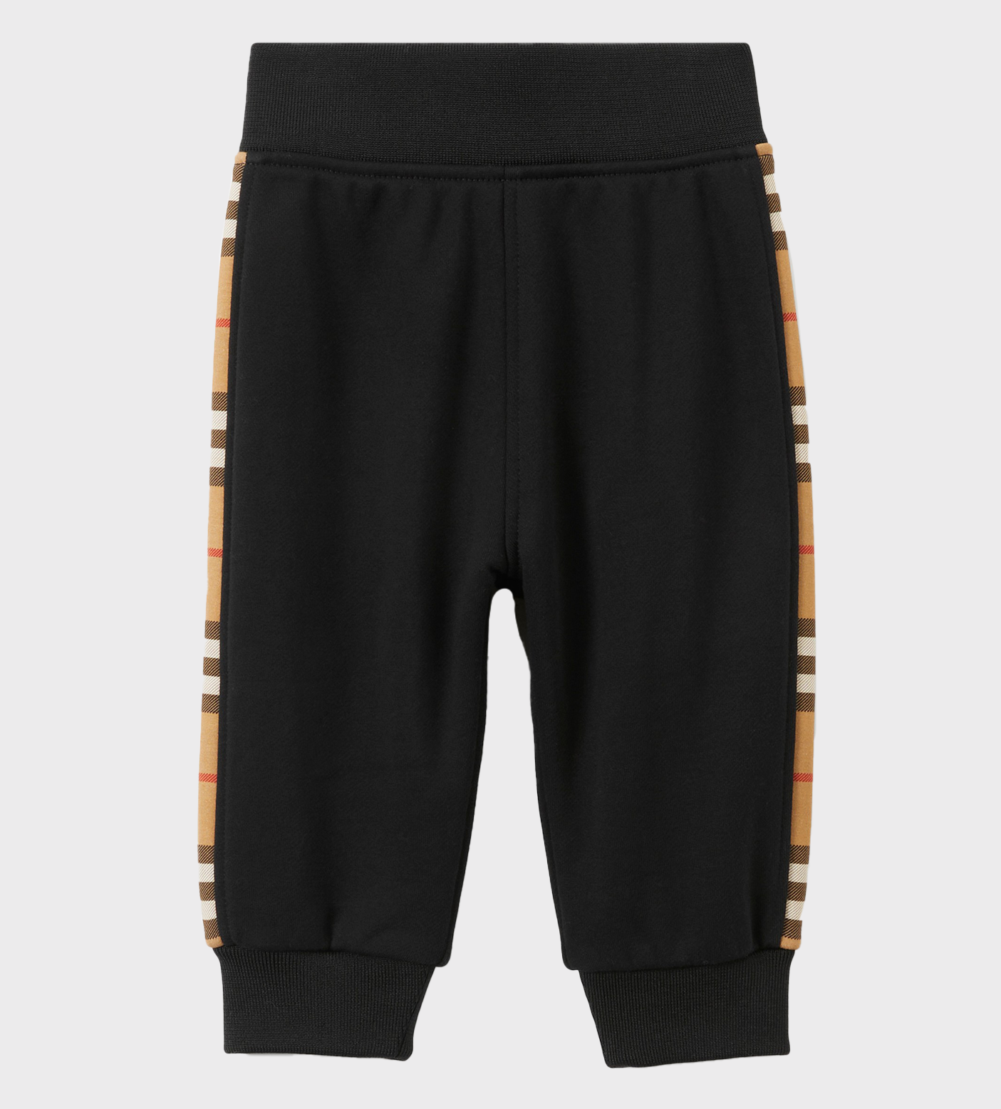Vintage Check Stripe Track Pants Black