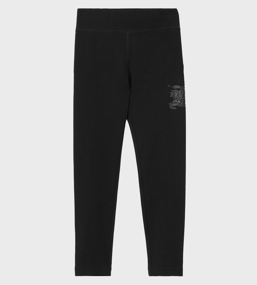 Logo-Print Elasticated-Waistband Leggings Black