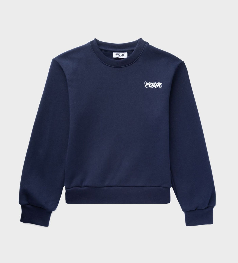 Circles Logo Crewneck Marine Blue