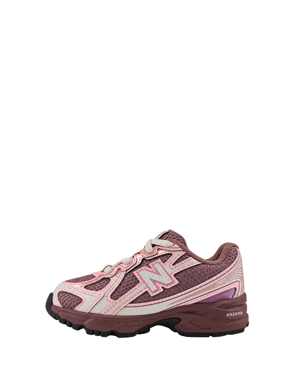 Baby 740 Sneakers Pebble With Pink Chalk
