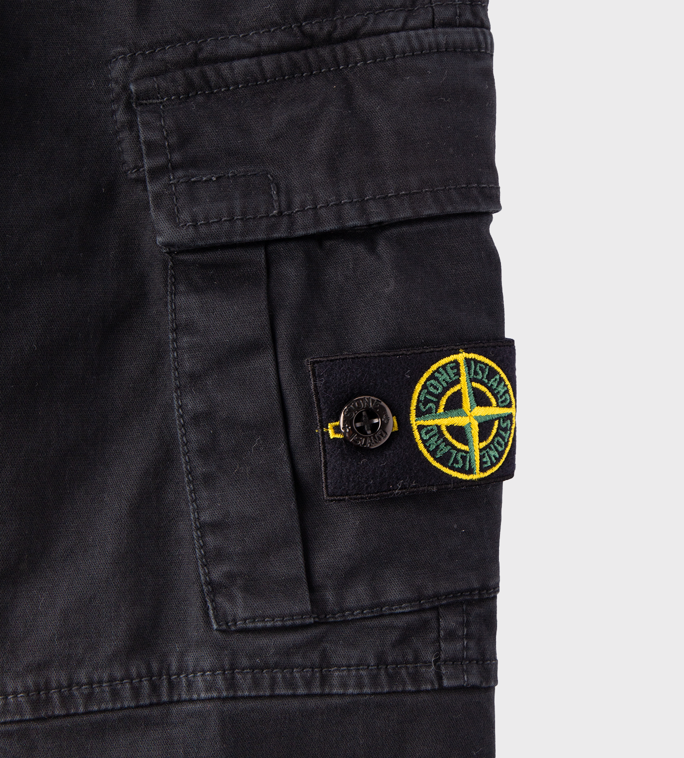Logo-Patch Cargo Trousers Black