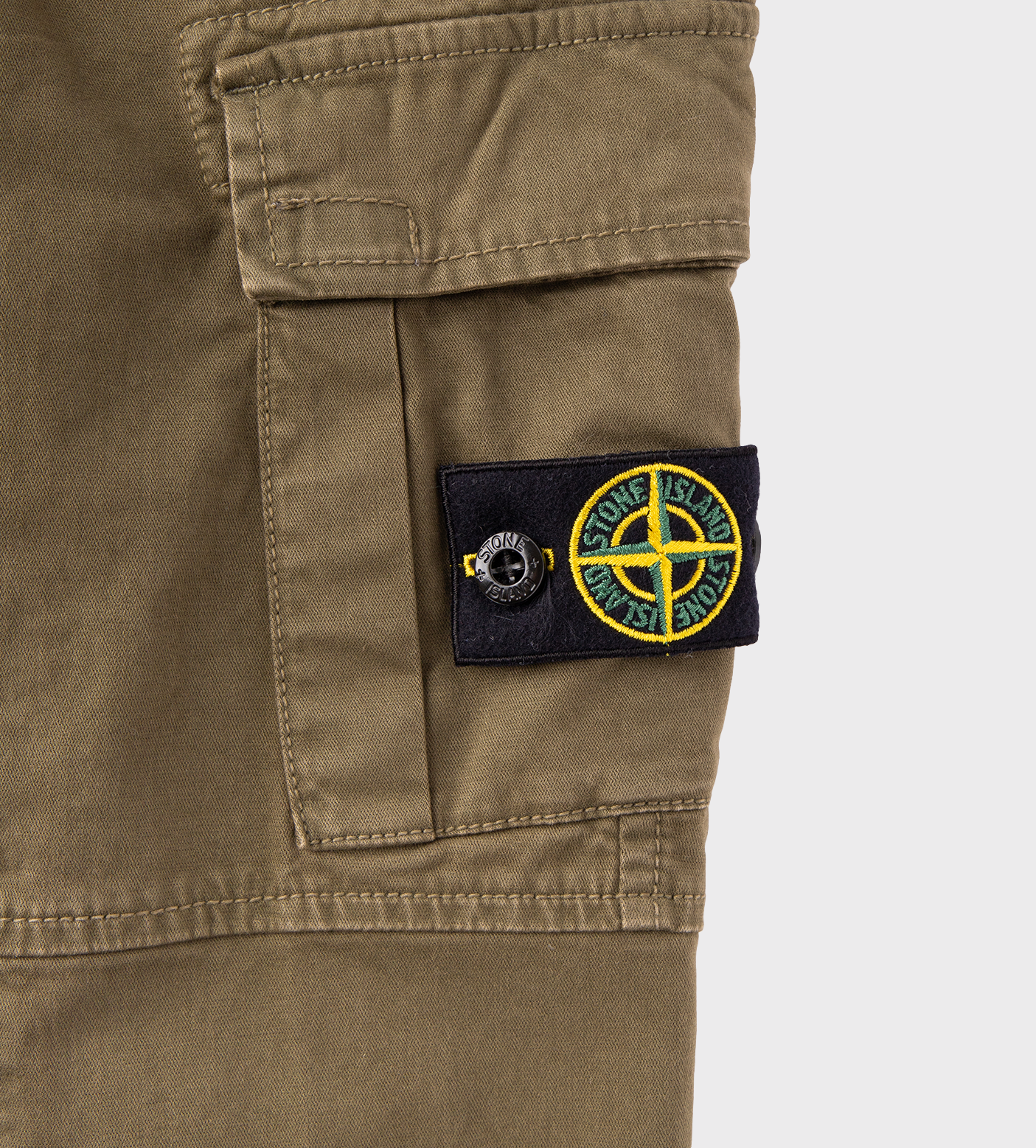 Compass-Patch Straight-leg Cargo Trousers
