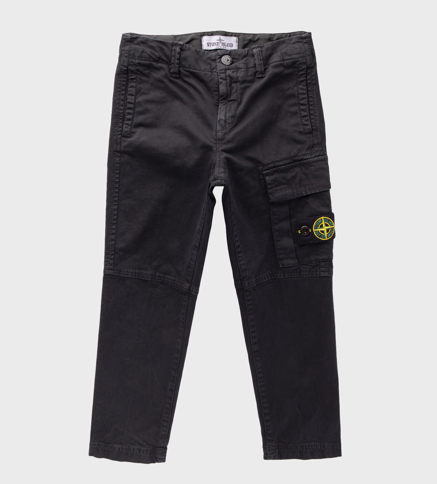 Logo-Patch Cargo Trousers Black
