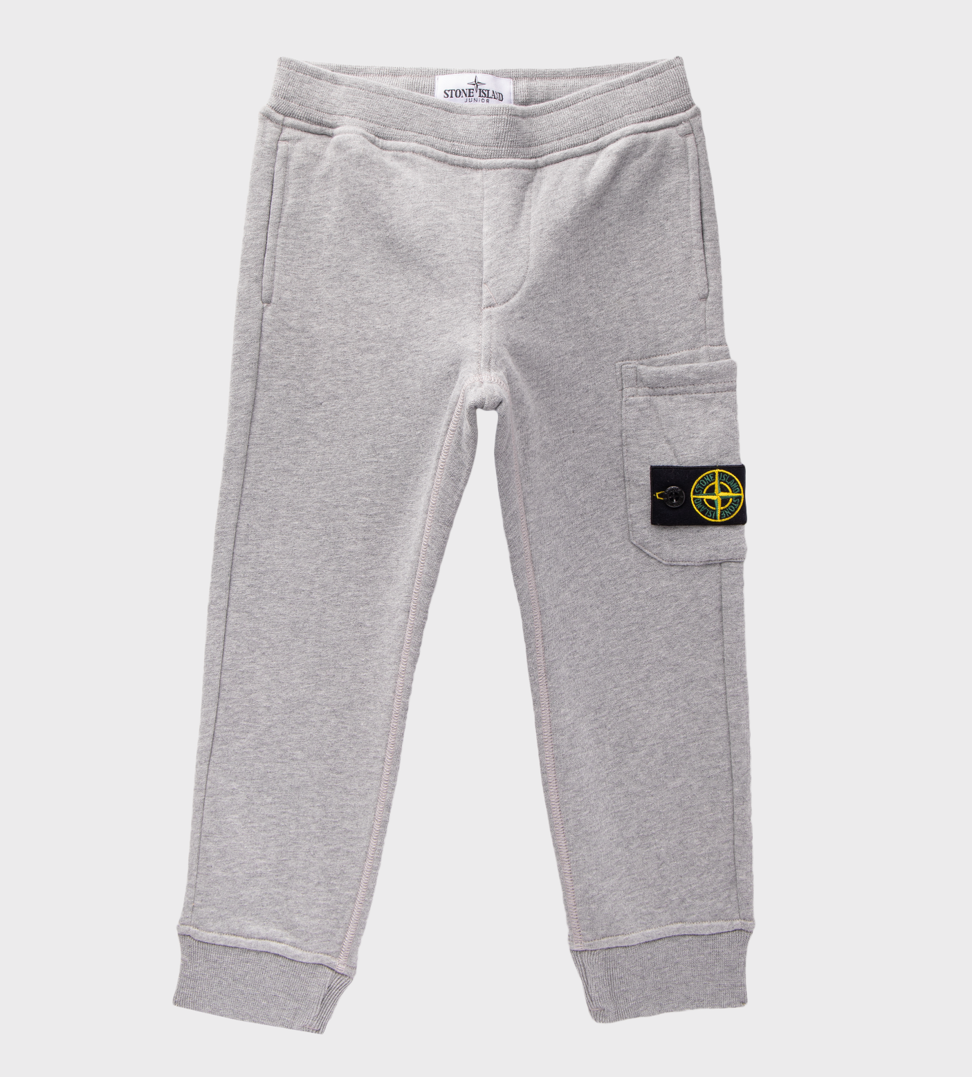 Logo-Patch Cargo Trousers Grey