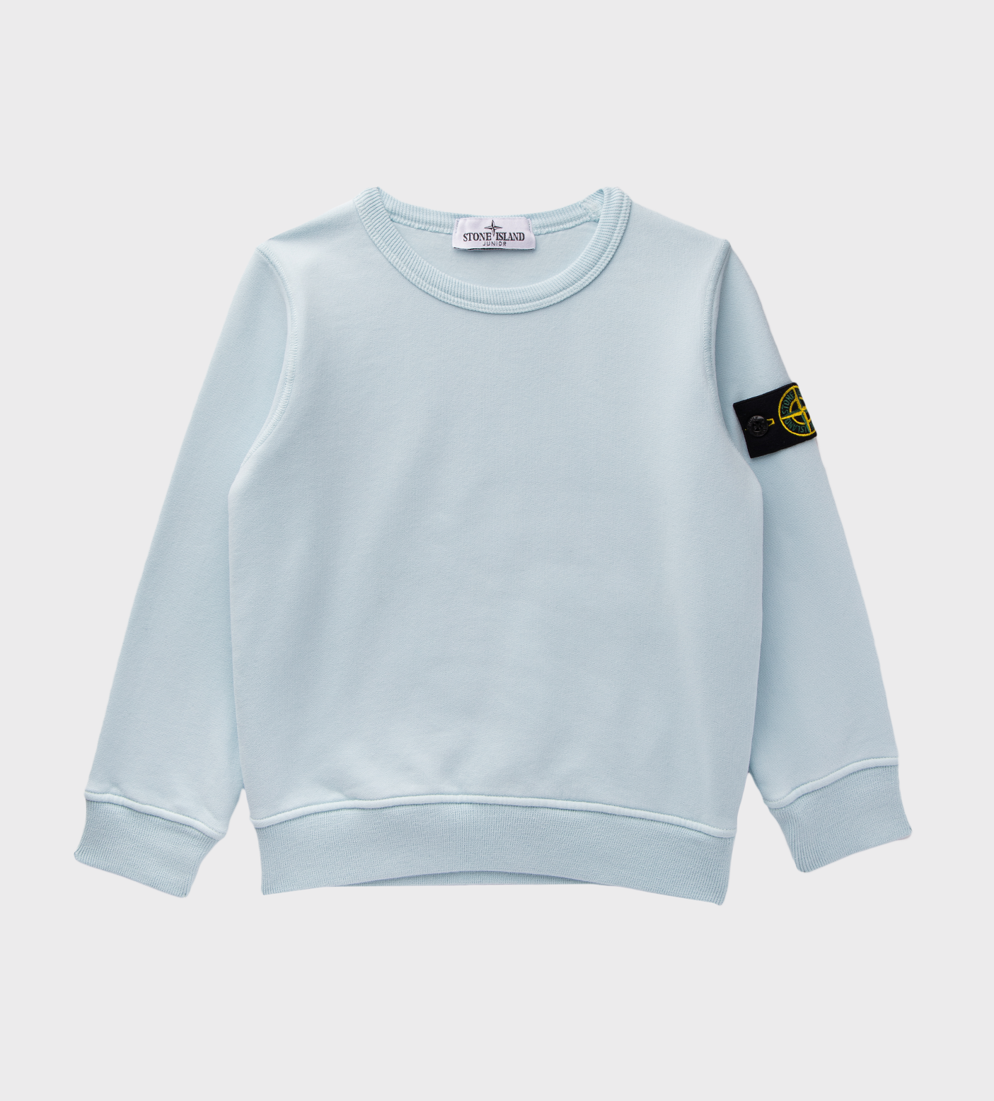 Compass Logo-Patch Sweatshirt Light Blue