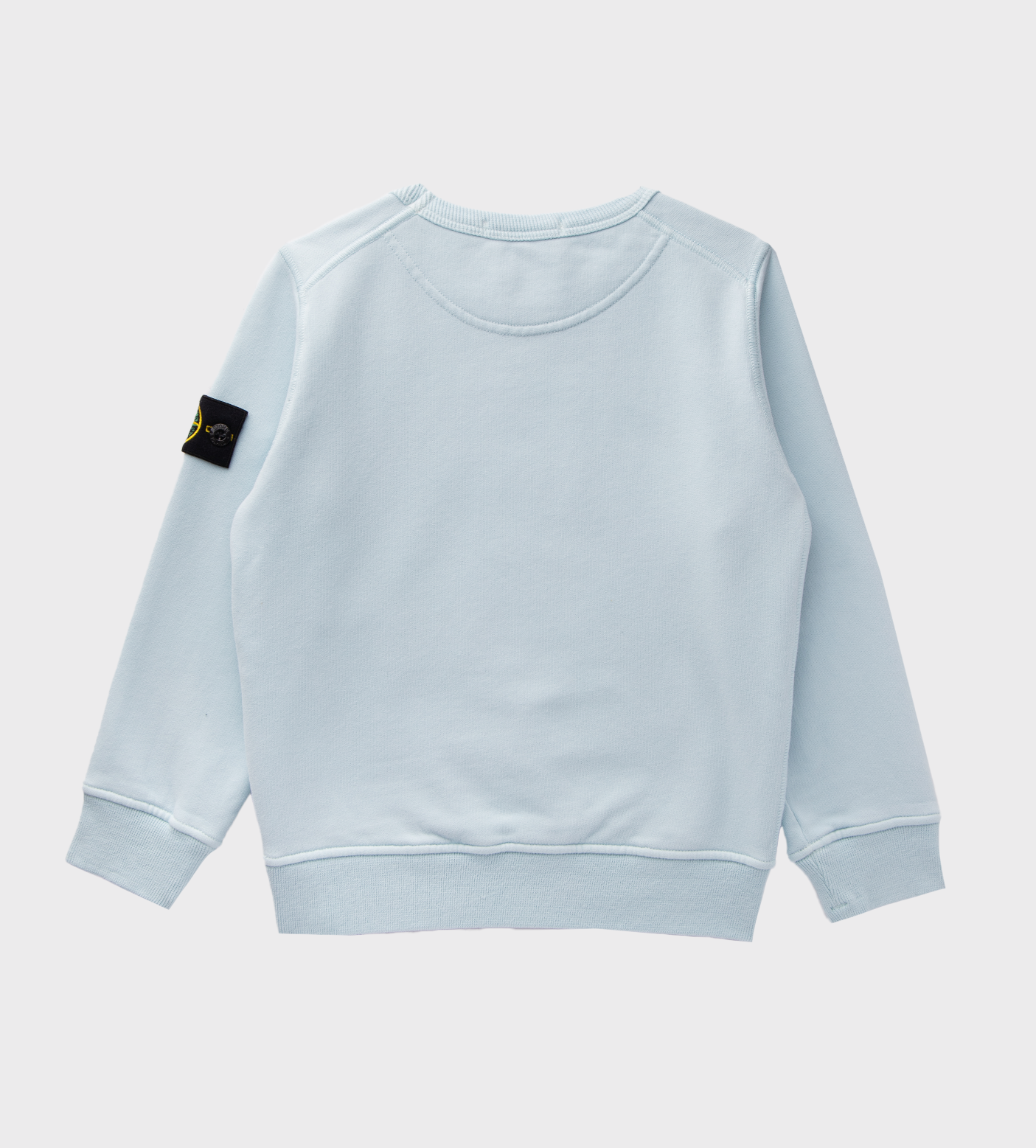 Compass Logo-Patch Sweatshirt Light Blue