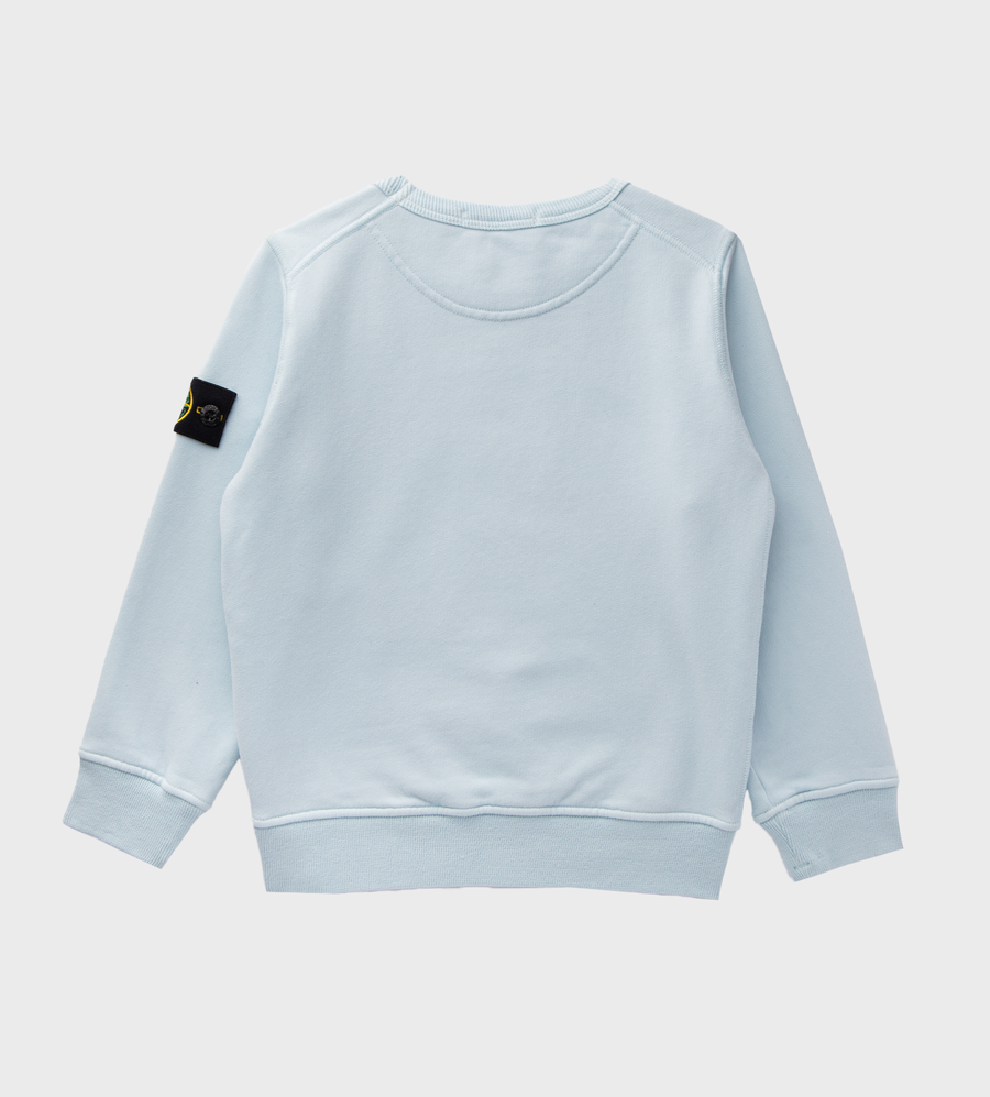 Compass Logo-Patch Sweatshirt Light Blue