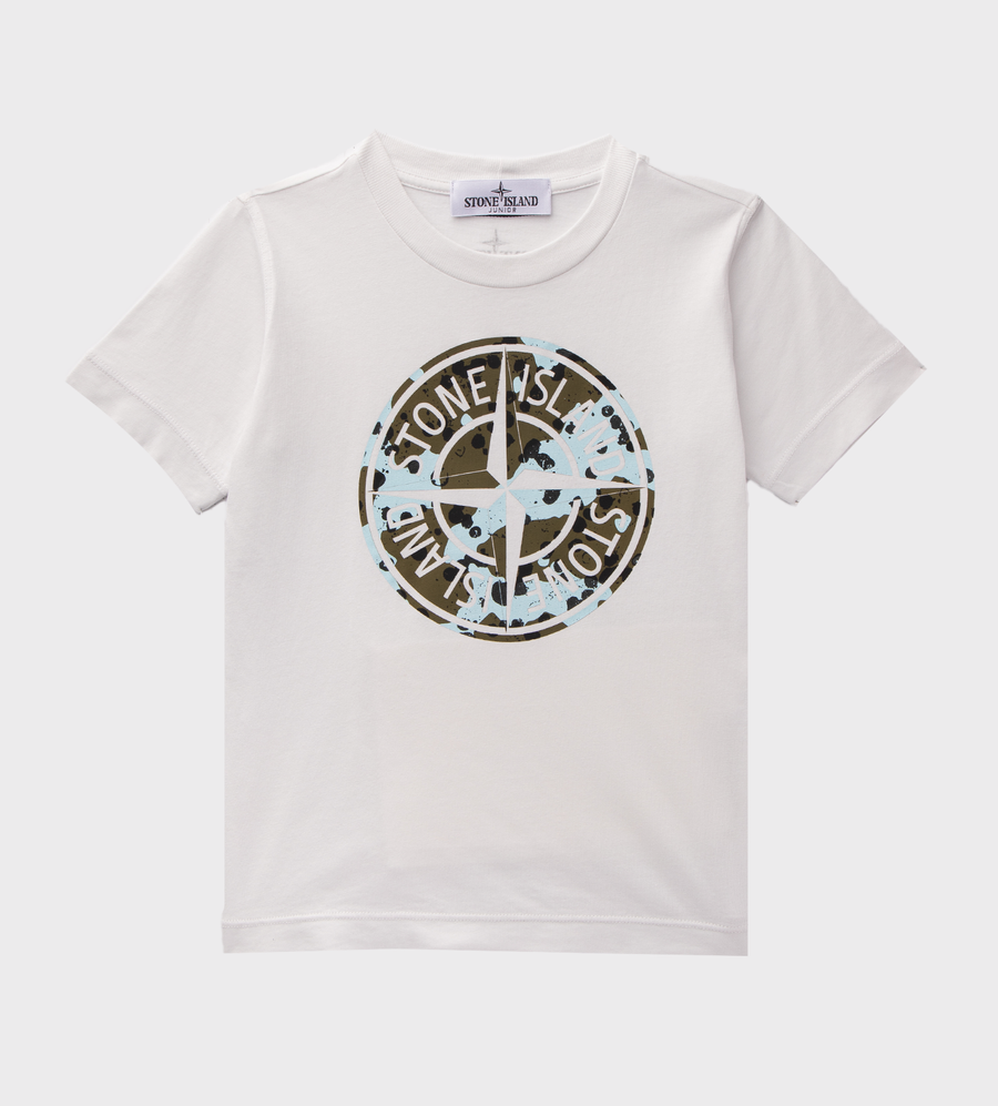 Compass-Print Cotton T-shirt White