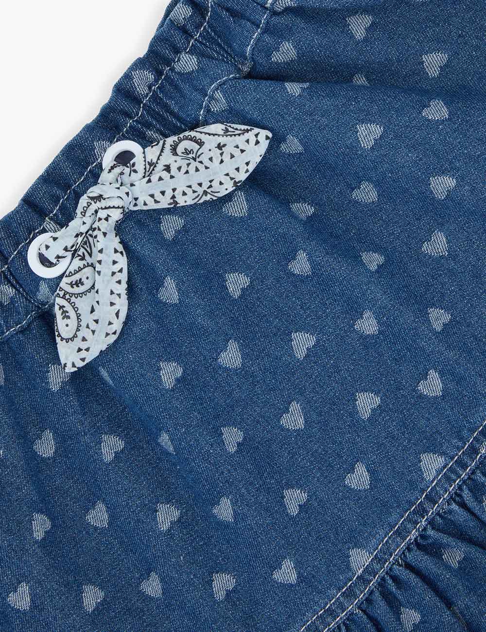 Zimmermann Awaken Jacquard Denim Skirt in Blue (Kids)