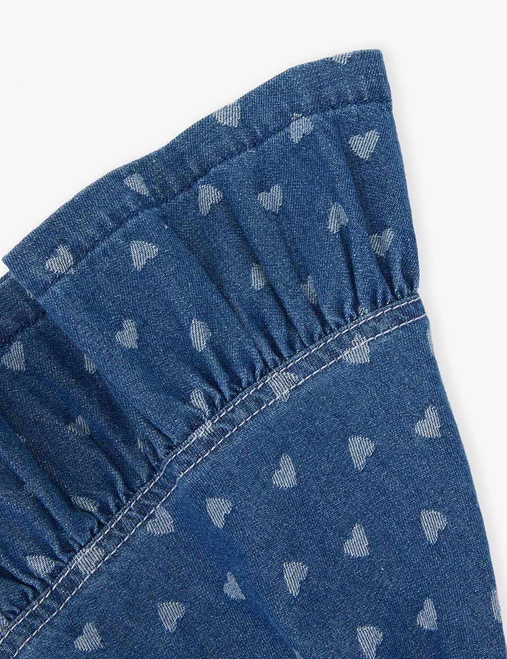 Zimmermann Awaken Jacquard Denim Skirt in Blue (Kids)