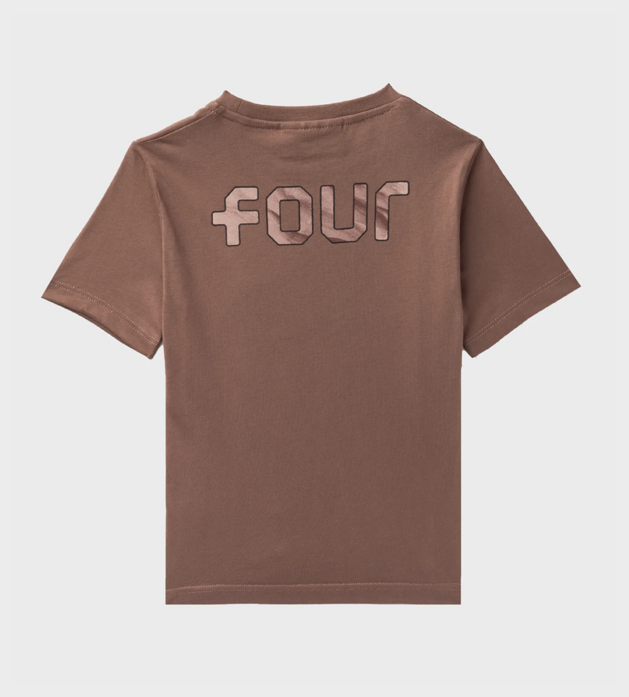 Outline Logo T-shirt Coffee Quartz
