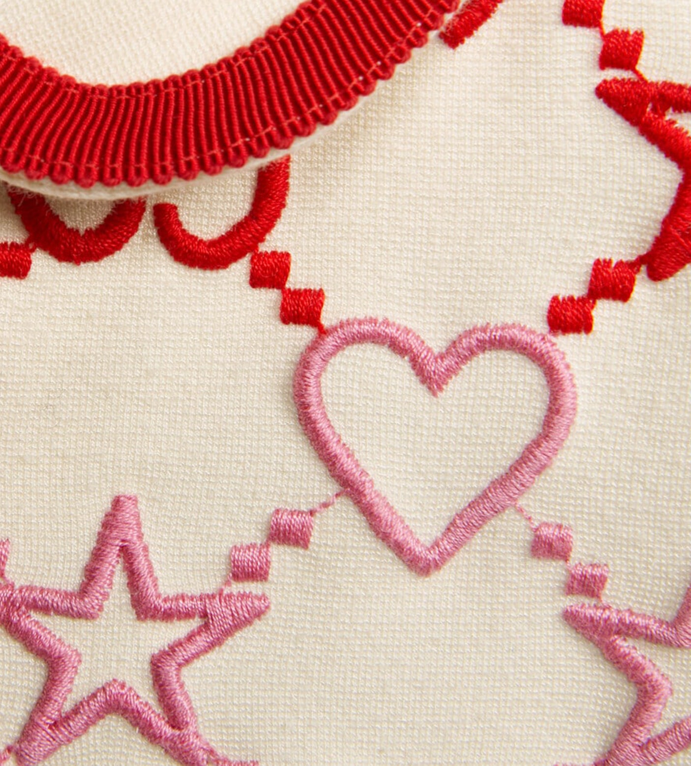 Baby GG Hearts Short-Sleeved Dress Almond