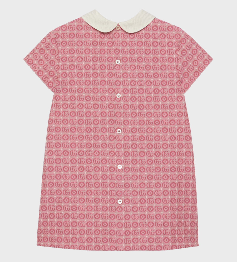 Baby Double G Jacquard Dress Pink