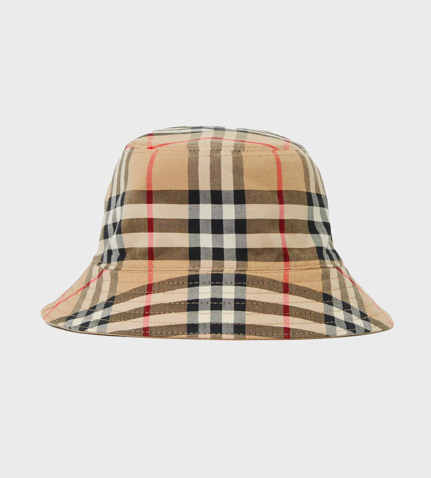 Reversible Cotton Bucket Hat Beige